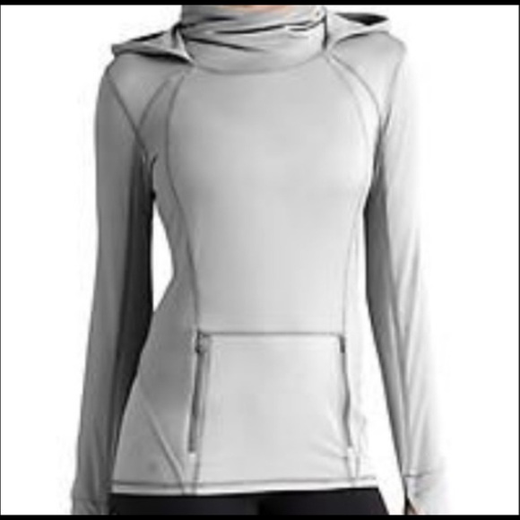 Athleta Tops - SOLD!! ATHLETA PLUSH TECH HOODIE 3.0 GREY SIZE L